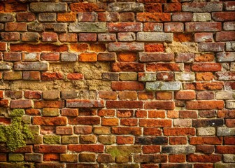 Obraz premium Old Brick Wall Backdrop for Photography - Rustic Textured Background for Creative Projects