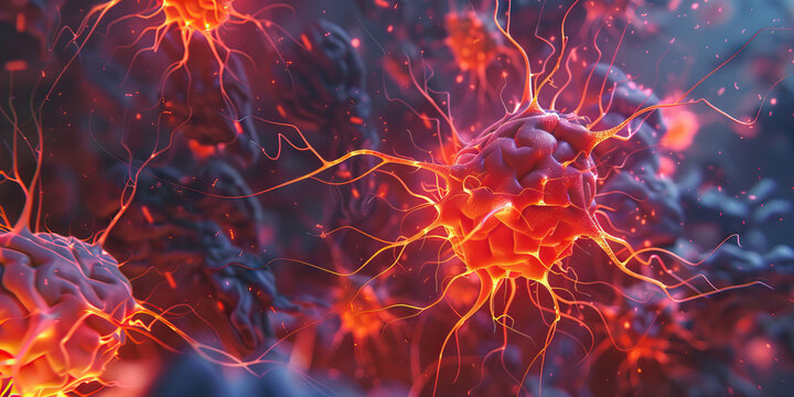 A chaotic mass of brain neurons, conveying the complexity of mental illness.