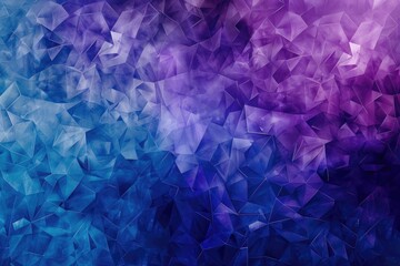 Fototapeta premium Abstract Blue and Purple Geometric Pattern with Triangular Shapes