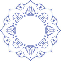 Beautiful flower art and mandala vector design