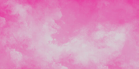 pink wall background. pink watercolor background painted empty smooth paper texture, Pink watercolor texture with fogg and clouds, abstract vintage seamless concrete dirty cement .
