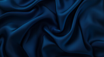 Obraz premium Dark blue satin background