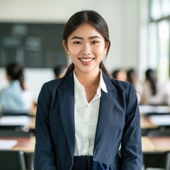 portrait of a female teacher 