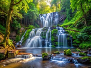 Soco Falls Waterfall in the Smoky Mountains - A Breathtaking Natural Wonder