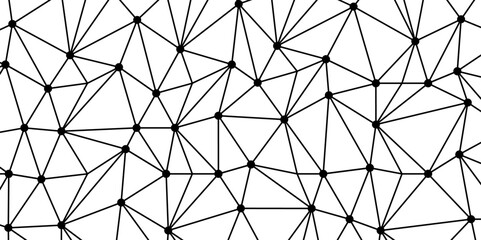 Obraz premium Network Connecting dot polygon background. Connecting dots and lines. Abstract geometric plexus style background. Ai background. Abstract concept. Line background, network technology vector.