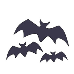 set of halloween bats