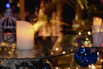 The display is a beautiful and creative way to celebrate candle.