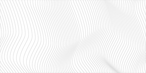 Gray wave curve lines abstract background with flowing particles. grey and white vector design 3D lines in perspective, curve and wave lines in motion, smooth and soft backdrop.