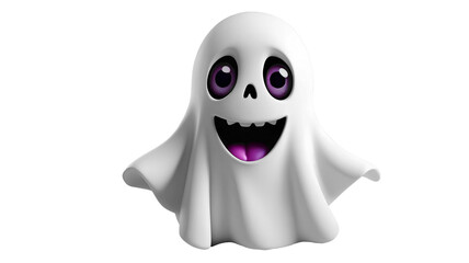 Naklejka premium 3d Halloween ghost cartoon