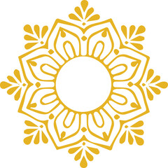 Beautiful flower art and mandala vector design