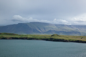 Cloud on a mountain in Iceland