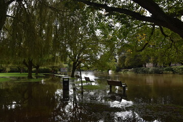 the floods at Stratford-upon-Avon autumn 2024