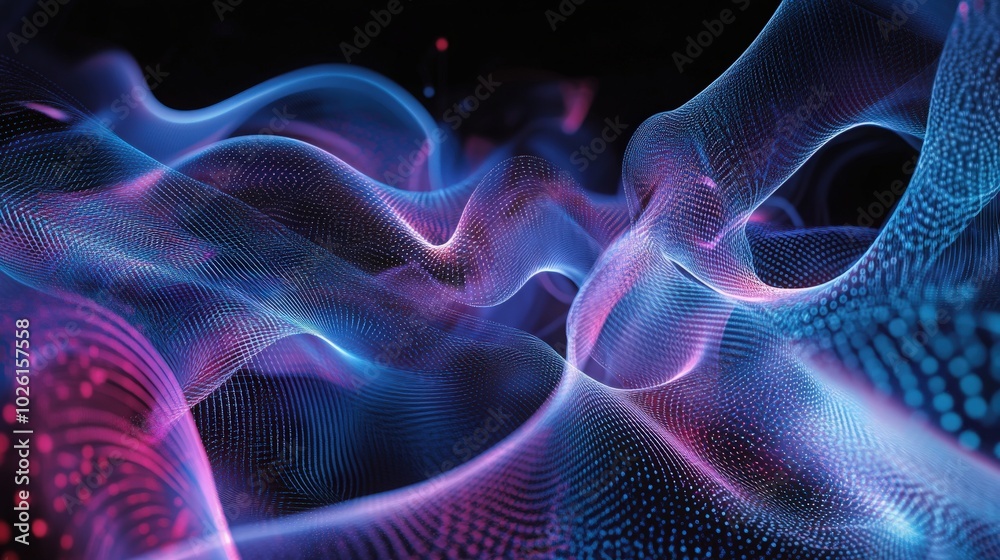 Poster sophisticated graphics pattern art with advanced technology themes and intricate patterns. the desig