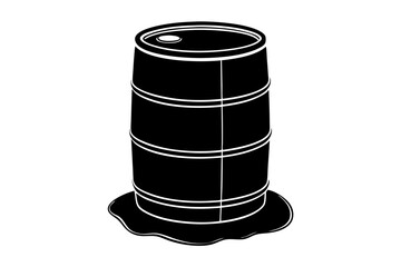 Barrel Silhouette vector illustration