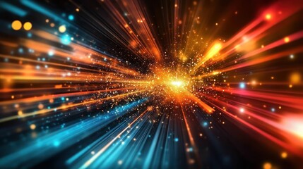 Fototapeta premium High-tech digital background, emphasizing sleek, technology-driven visuals that are perfect for videos focused on digital products, cybersecurity, or advanced technology