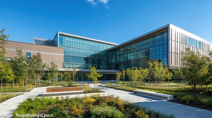 Hospital architecture for healing - Exploring the design and architecture of hospitals that prioritize healing environments, including the use of natural light, green spaces, 
