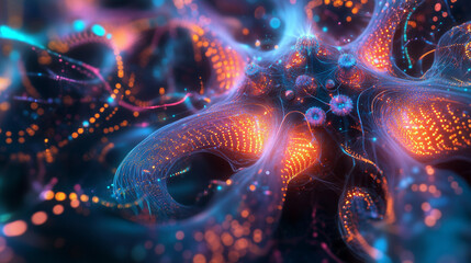 Obraz premium Neural Network Visualization