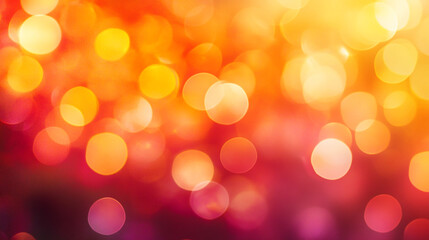 Warm bokeh background with soft glowing light orbs