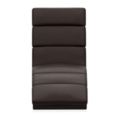 3d render black sofa armchair home decor with transparent background