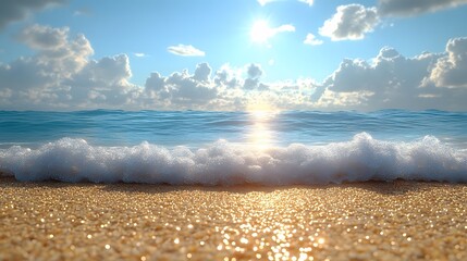 Summer background image of tropical beach