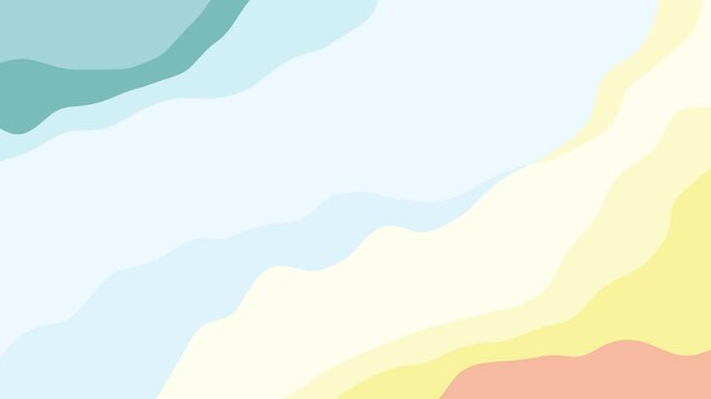Animated Seamless colorful wave summer abstract background
