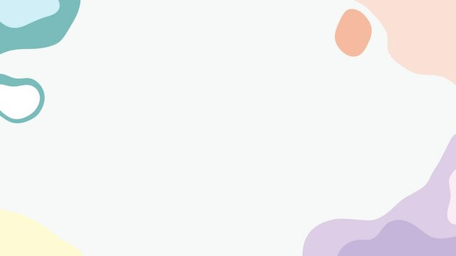 Animated colorful pastel abstract background