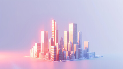 Naklejka premium city skyline