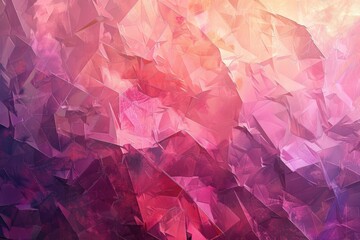 Fototapeta premium Abstract Pink and Purple Geometric Crystal Texture