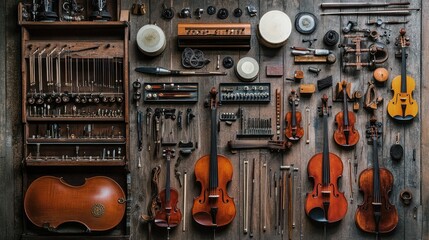 Music instrument repair kits - Highlighting comprehensive kits designed for the repair and maintenance of musical instruments, 