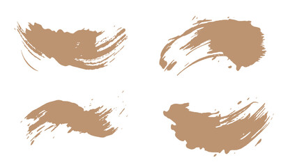 金色のブラシストローク。筆跡