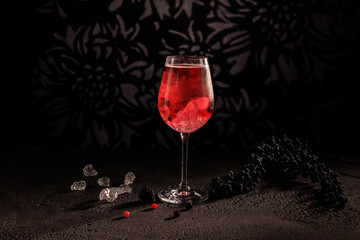 Wildberry Lillet Cocktail im Glas