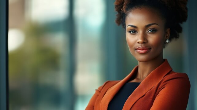 Professional African American woman - Showcasing African American women in business or professional settings, highlighting their roles in leadership and corporate environments.