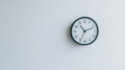 Elegant Clock Without Numbers, Emphasizing Simplicity and Style