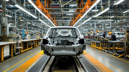 High-Tech Factory: Precision Car Production Techniques