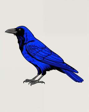recommend clip art: hand drawing Crow clipart on plain white background