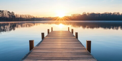 Fototapeta premium Sunrise Pier.