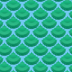 Christmas tree geometric green pattern for your design. 