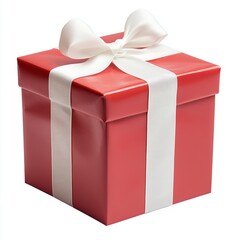 Red Gift Box with Bow.
