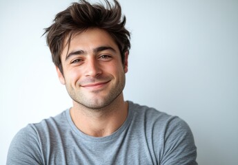 Fototapeta premium Happy Young Man Portrait.