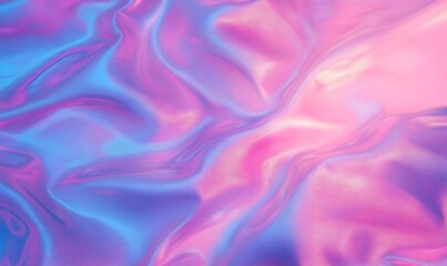 Obraz premium Iridescent neon background. Holographic Abstract soft pastel colors backdrop. Hologram Foil Aesthetic. Trendy vaporwave creative gradient. 