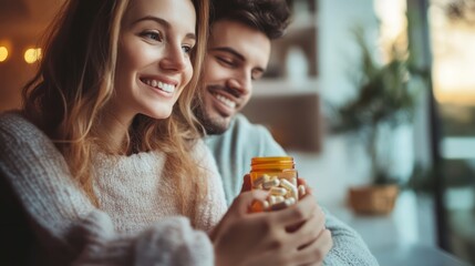 Couples using biohacking to improve fertility through targeted lifestyle changes and personalized supplements.