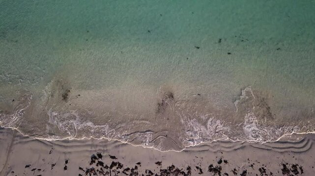 Fredvang Beach from above on the Lofoten Islands, Norway