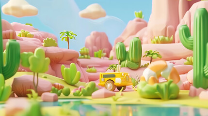 cartoon 3d background