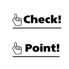 チェック＆ポイントアイコン（黒）
