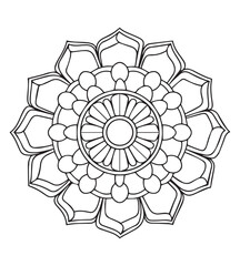 Mandala Affirmations adult coloring book page for kdp book interior. Peaceful Petals, Ability to Relax, Brain Experiences, Harmonious Haven, Peaceful