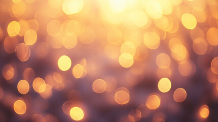 Obraz premium Gentle warm bokeh with soft round glowing lights