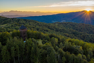Wieża Koziarz, Małopolska, Poland, EU, Jesień 24 © Maciej G. Szling