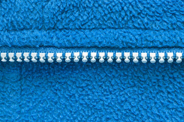 Blue fleece zip background © Tarzhanova