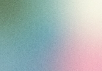 Grainy noisy poster background, gray-green light blue light pink yellow color wave backdrop abstract header banner design