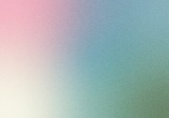 Grainy noisy poster background, gray-green light blue light pink yellow color wave backdrop abstract header banner design